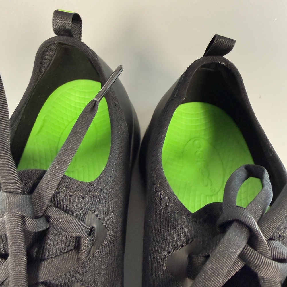 Oofos OOmg Sport Low LS Women 8.5 8 1/2 Recovery Shoe Lace Slip On Sneaker Black - Picture 13 of 16
